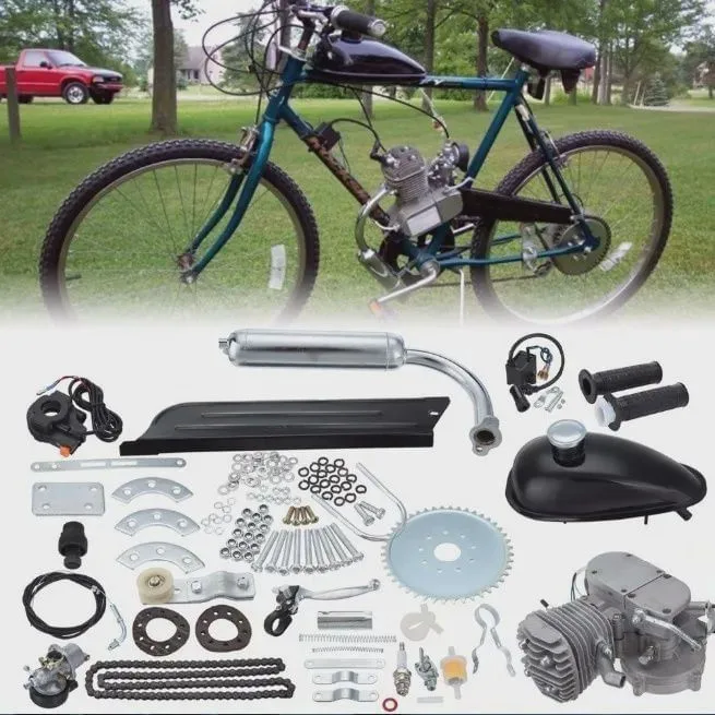 Kit Completo Motor p/ Bicicleta Motorizada 80cc Resistente! - Não Disponível - Limpeza