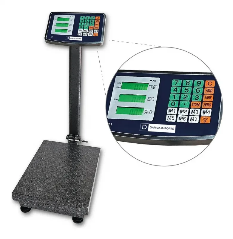 Balança De Plataforma 40x30 Painel Dig 150 Kg Super Bateria