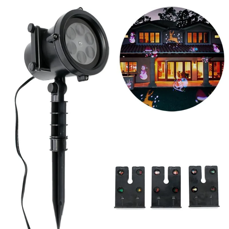Projetor Natal Led Natalino Laser Espeto Jardim 5W Bivolt