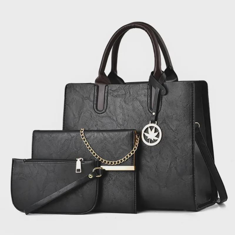 Conjunto de Bolsas Femininas com Alças Tiracolo e Carteiras de Mão - Não Disponível