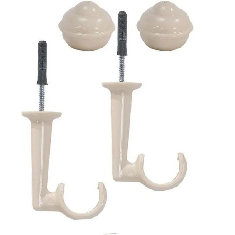 Suporte De Teto Cortina 28mm Kit 2 - Bege, Resistente