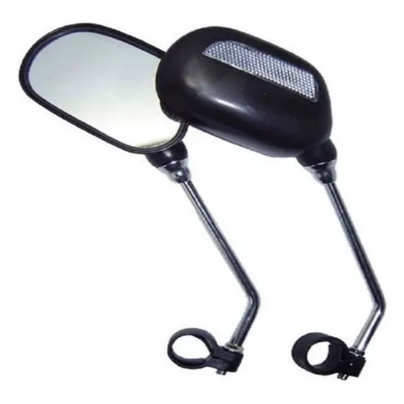 Espelho Retrovisor De Bike Vidro Bicicleta Articulado Grande