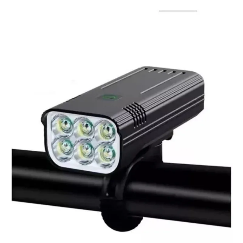 Lanterna Farol Ciclismo Bike Dianteiro 6 Leds Recarregavel