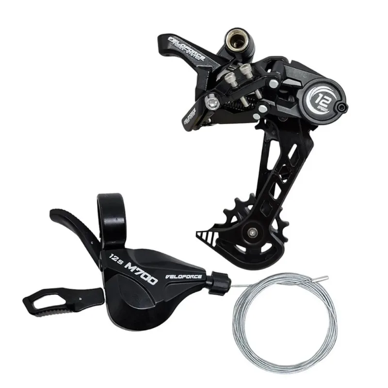 TRANSMISSÃO 1X12V VELOFORCE CAMBIO TRÁS ALAVANCA COM CABO