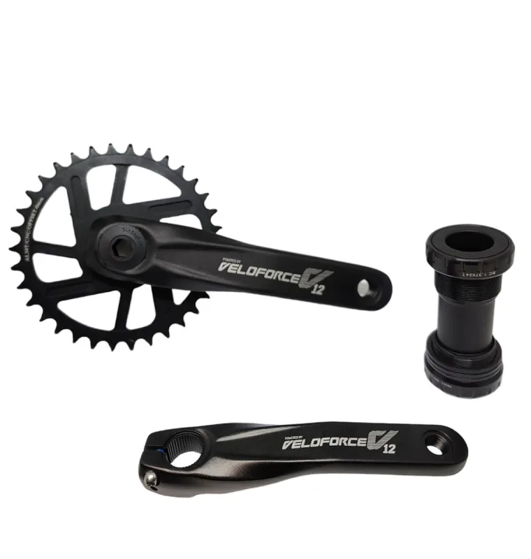 PEDIVELA INTEGRADO DIRECT removível 36T ALUMINIO 12V 170MM - Veloforce