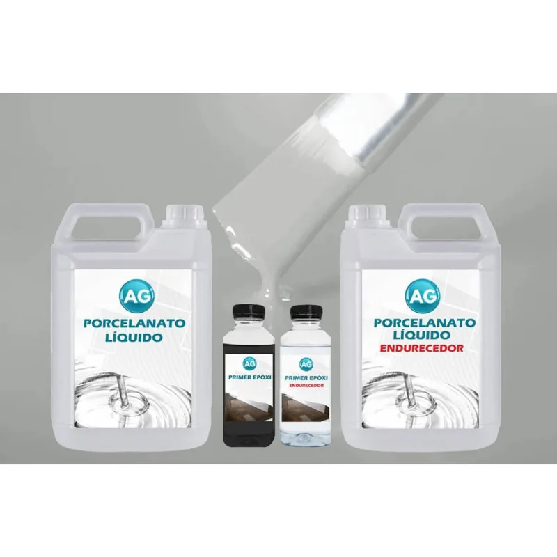 Kit Porcelanato Líquido + Primer Por M - Concreto e Madeira