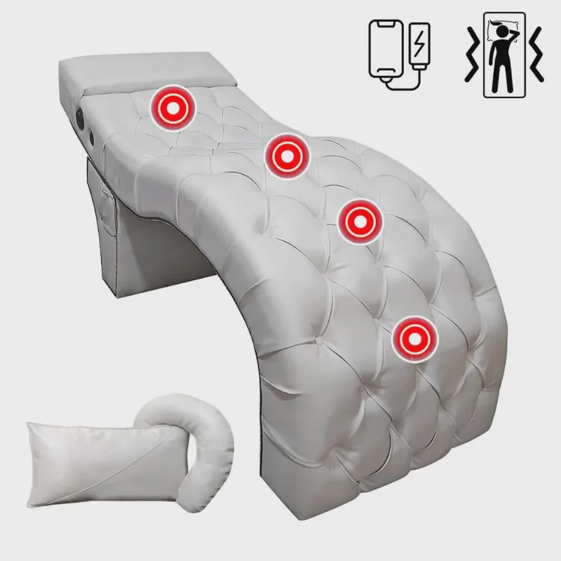 Maca Estética vip com Massageador Carregador de Celular Corino Off White