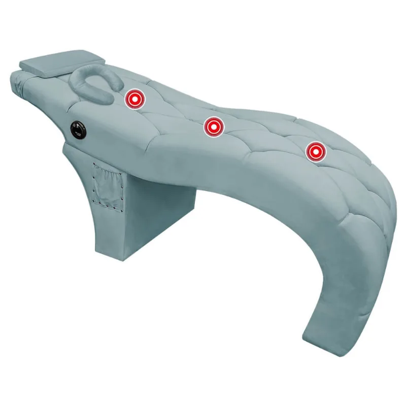 Maca Capitonê Com Massagem para Extensão de Cílios Salão Soft Veludo Azul Tiffany