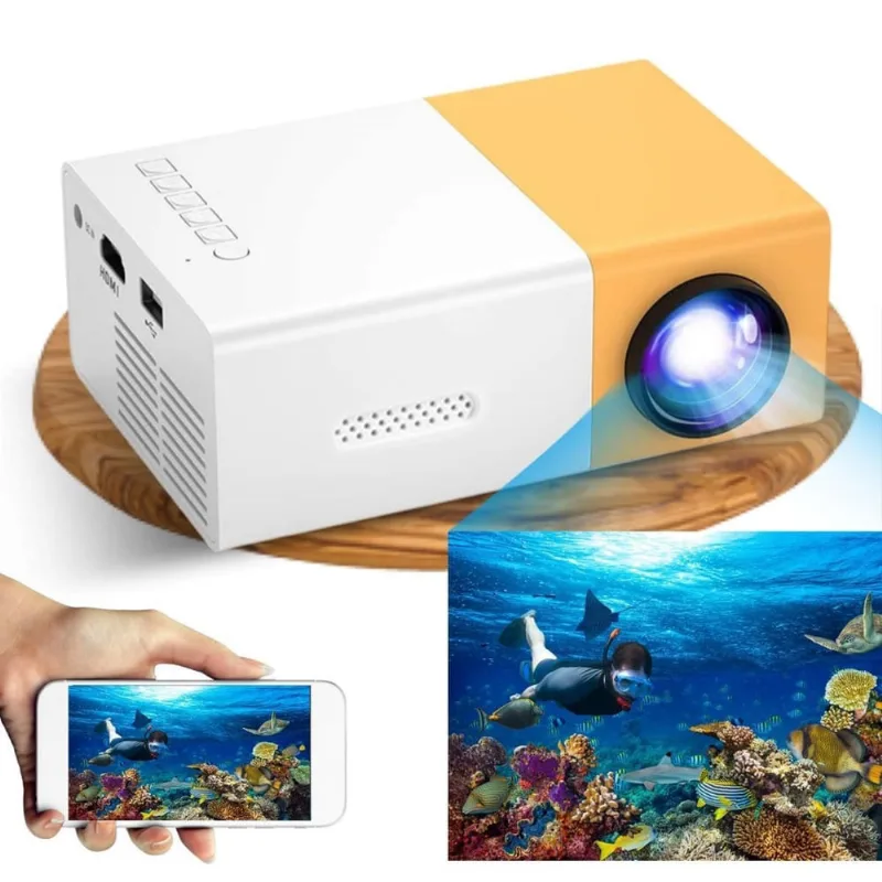 Mini Projetor Premium Portátil Full Hd 1080P 400 600 Lúmens
