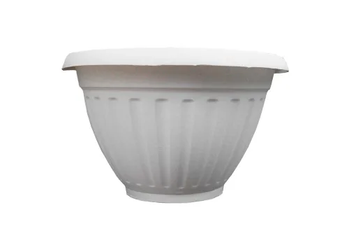 West Vaso Denise Parede C/prato Branco 30cm - Papelaria