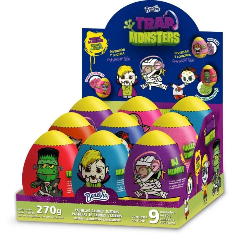 Doce Trap Monsters Ovo Pastilha 270