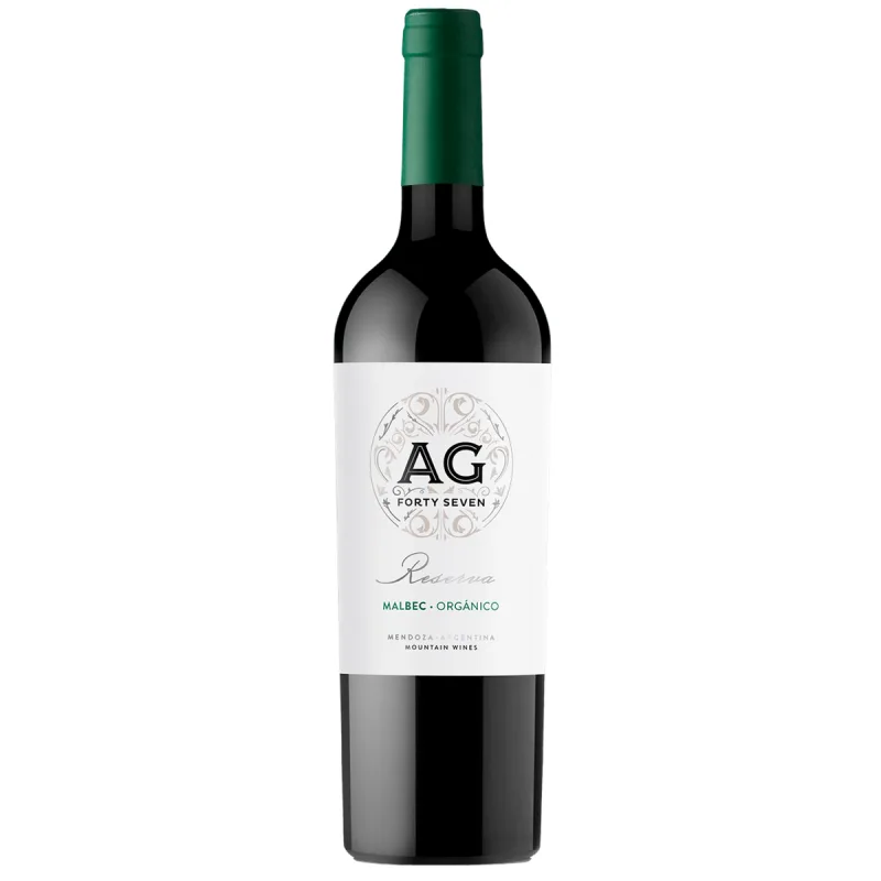 Vinho Argentino AG Orgânico Malbec Tinto 750ml - Ag - Bebida Alcoólica