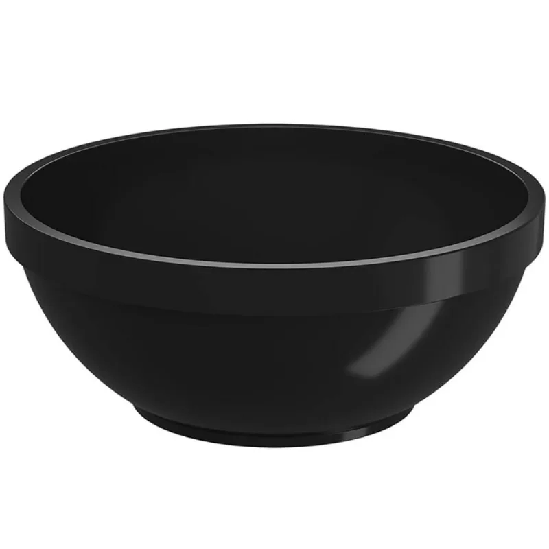 48 Cumbucas 500ml Servir Shimeji Sorvete Sopa Sobremesa Caldos Restaurante Plástico Preto