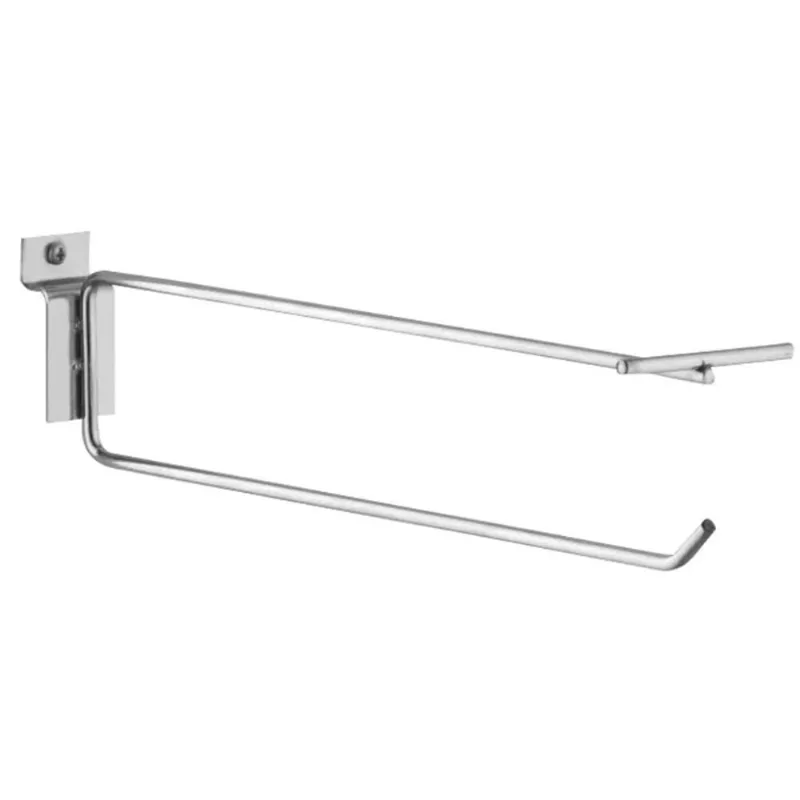 Kit 10 Ganchos 20cm Cabide Expositor Para Painel Canaletado Cromado