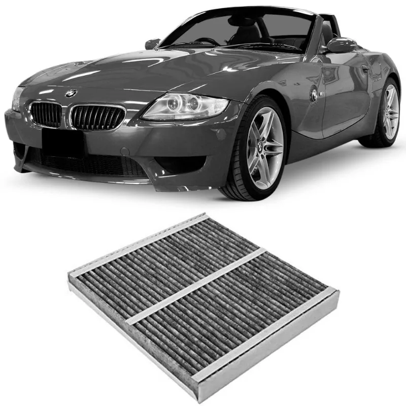 Par Filtro Cabine Ar Condicionado Z4 2002 a 2016 Com Carvão