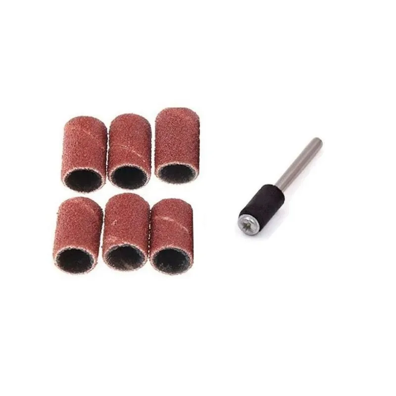 Kit 6 Tubos De Lixa 1/4 Suporte P Micro Retíficas Black Jack