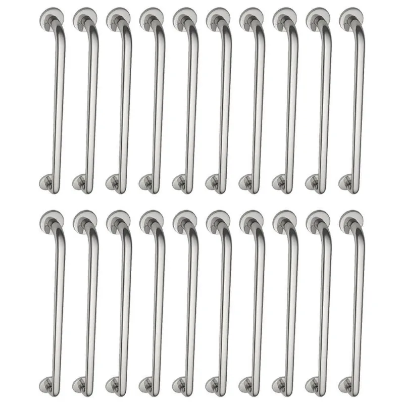 Alça De Apoio Barra Inox Kit 20 Unidades 70cm Segurança Idoso Deficiente