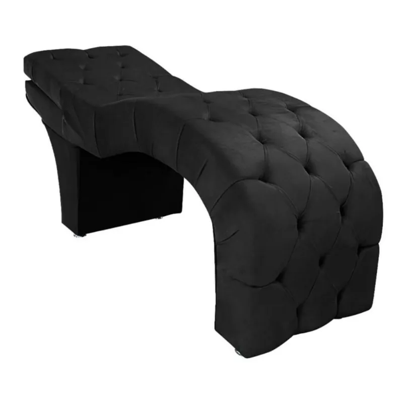 Maca Estética Estofada Reclinável Ergonômica Veludo Ludmilla