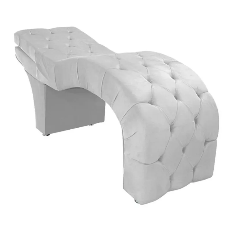 Maca Estética Estofada Reclinável Ergonômica Suede Ludmilla