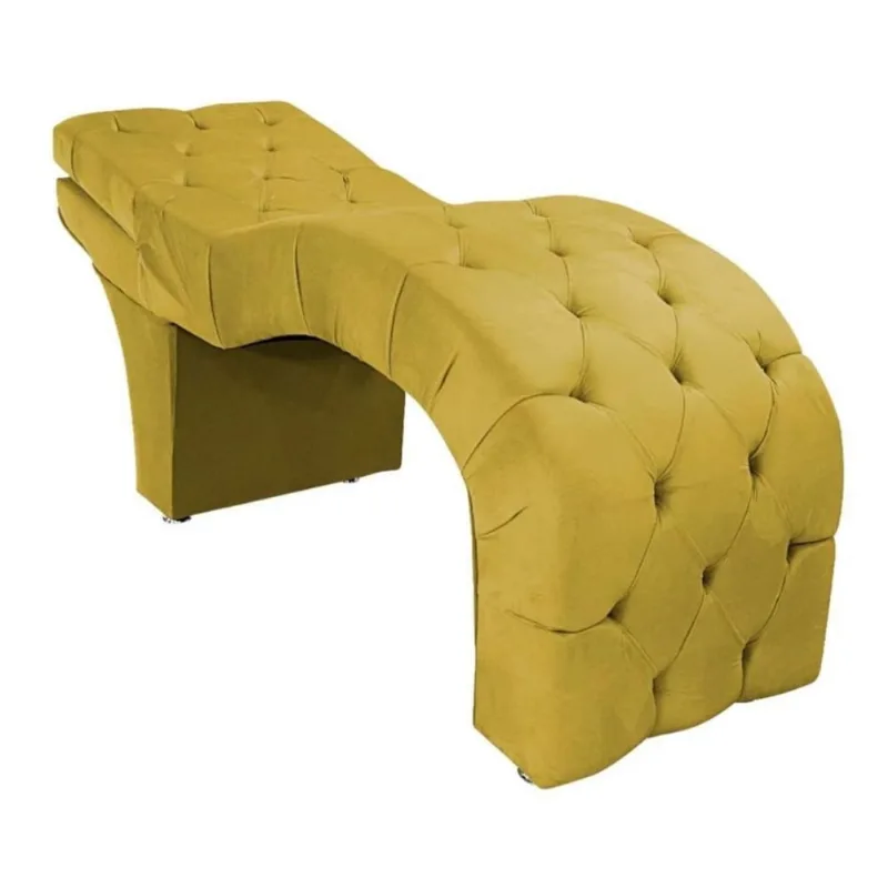 Maca Estética Estofada Reclinável Ergonômica Suede Ludmilla