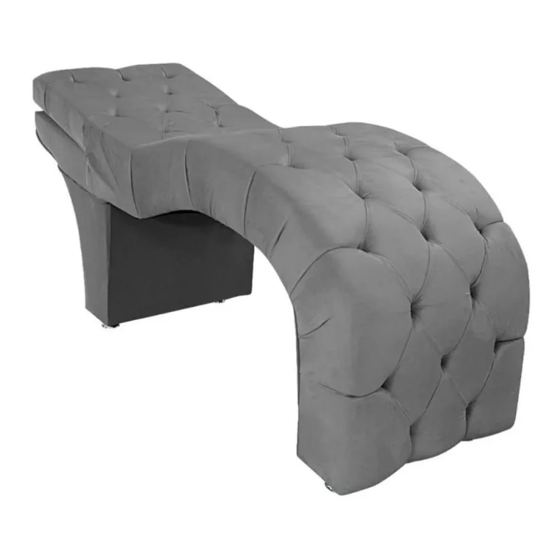 Maca Estética Estofada Reclinável Ergonômica Veludo Camila
