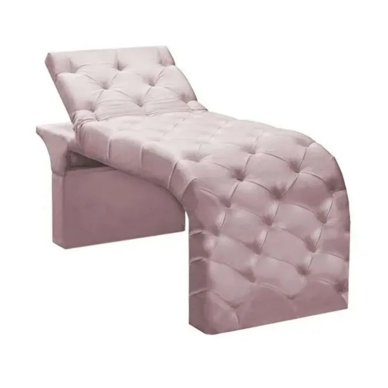 Maca Estofada Estética Cílios Regulável Spa Suede Maitê Cor:rosê