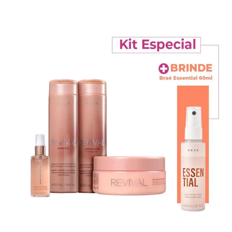 Kit Brae Revival Hair Especial (4 Produtos)