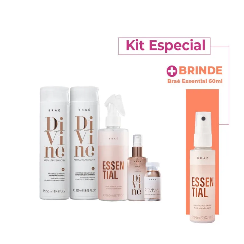 Kit Brae Divine Power Dose Home Care Especial (5 Produtos)