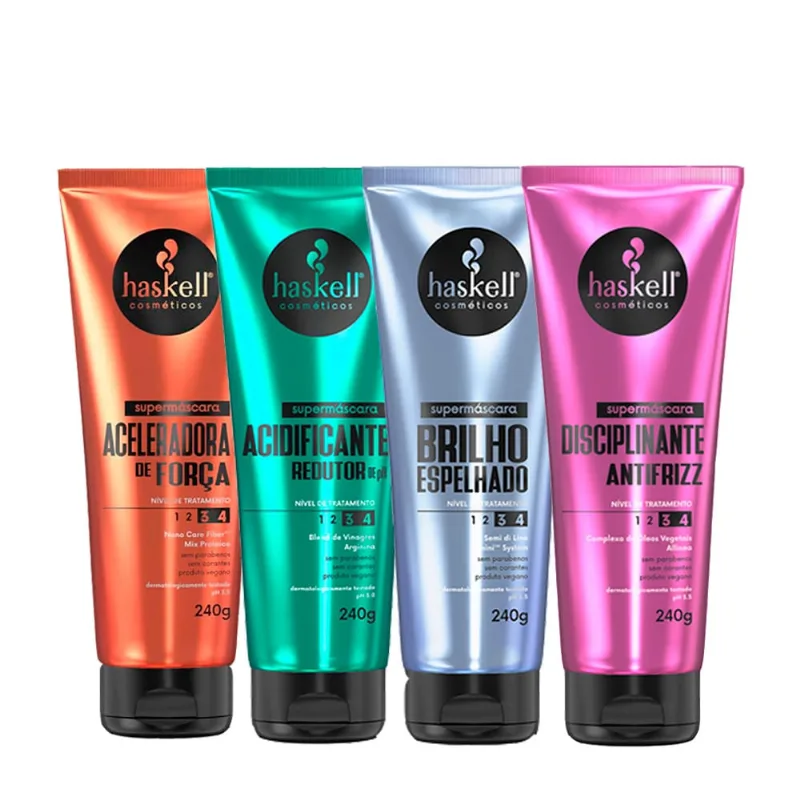 Kit Haskell Supermascaras Total (4 Produtos)
