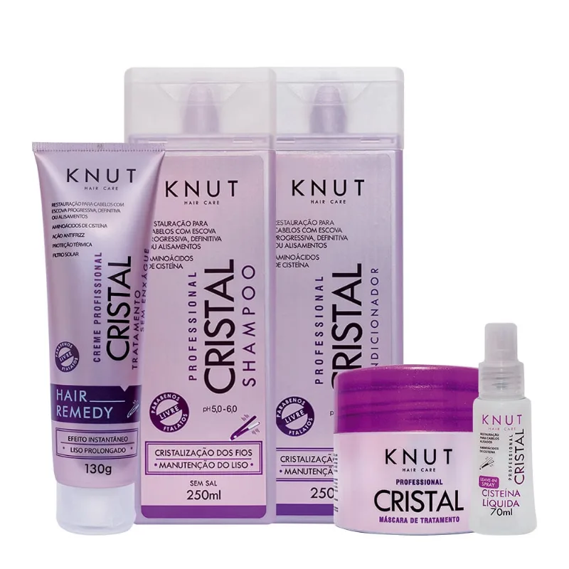 Kit Knut Professional Cristal Completo (5 produtos)