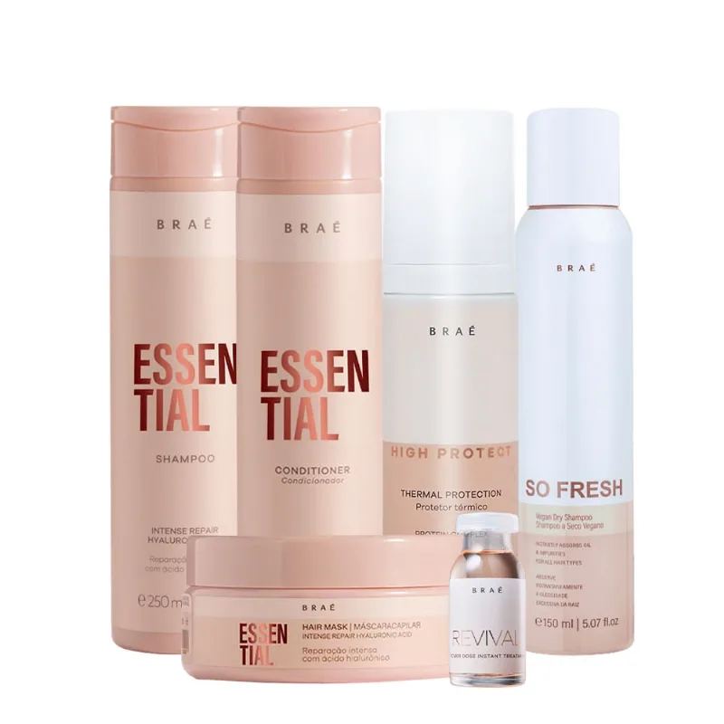Kit Braé High Protect Thermal Essential So Fresh e Ampola (6 produtos)