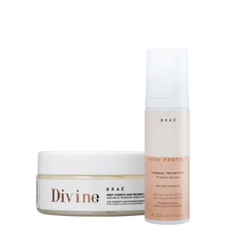 Kit Braé High Protect Thermal Divine Máscara (2 produtos)