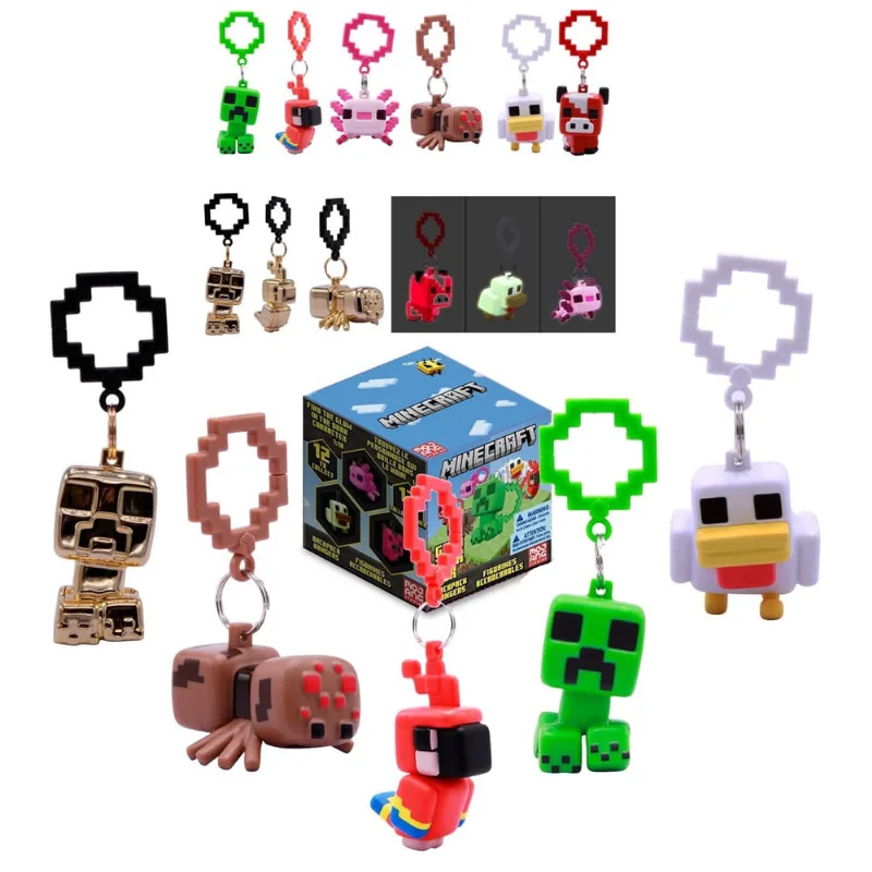 Kit 3 Chaveiros Minecraft Sortidos - dc Toys
