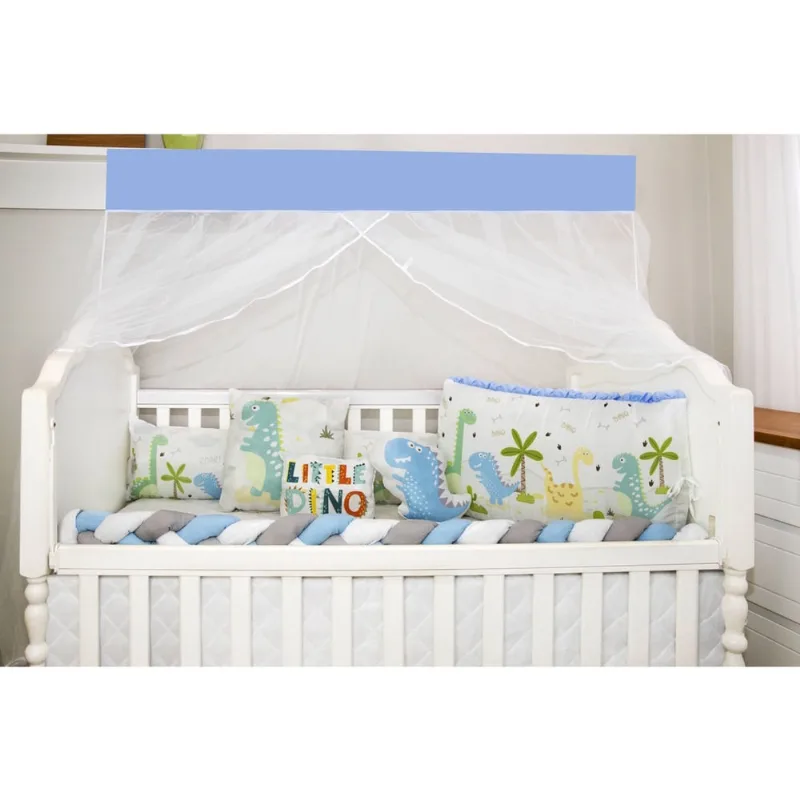 Kit jogo de berço menino little dino 10 peças preço baixo