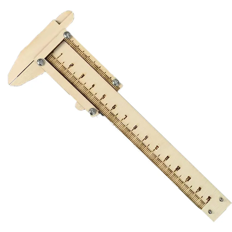 Kit Científico Vernier Caliper Diy De Madeira Para Crianças 17,3x6,5x0,1 Cm