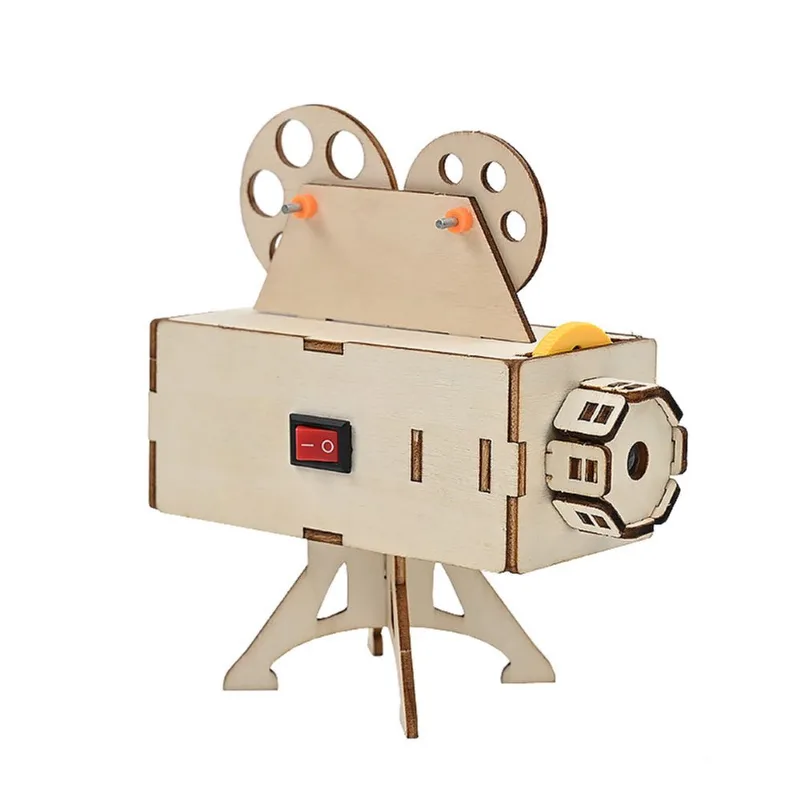 Kit De Projetor Científico De Madeira Diy Stem Science Para Crianças