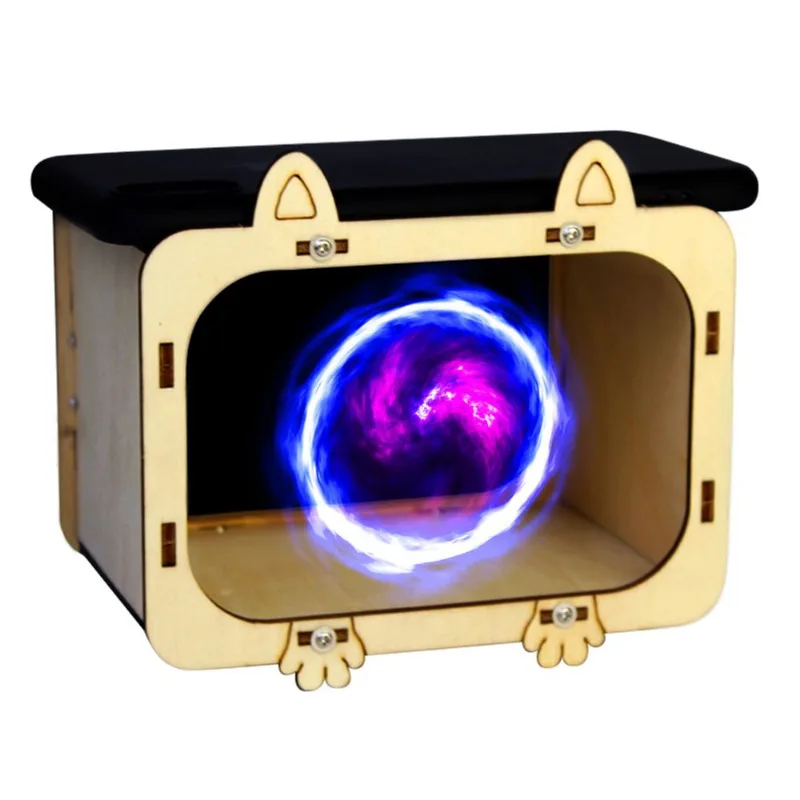 Projetor De Holograma 3d De Madeira Science Kit Para Crianças Diy Stem