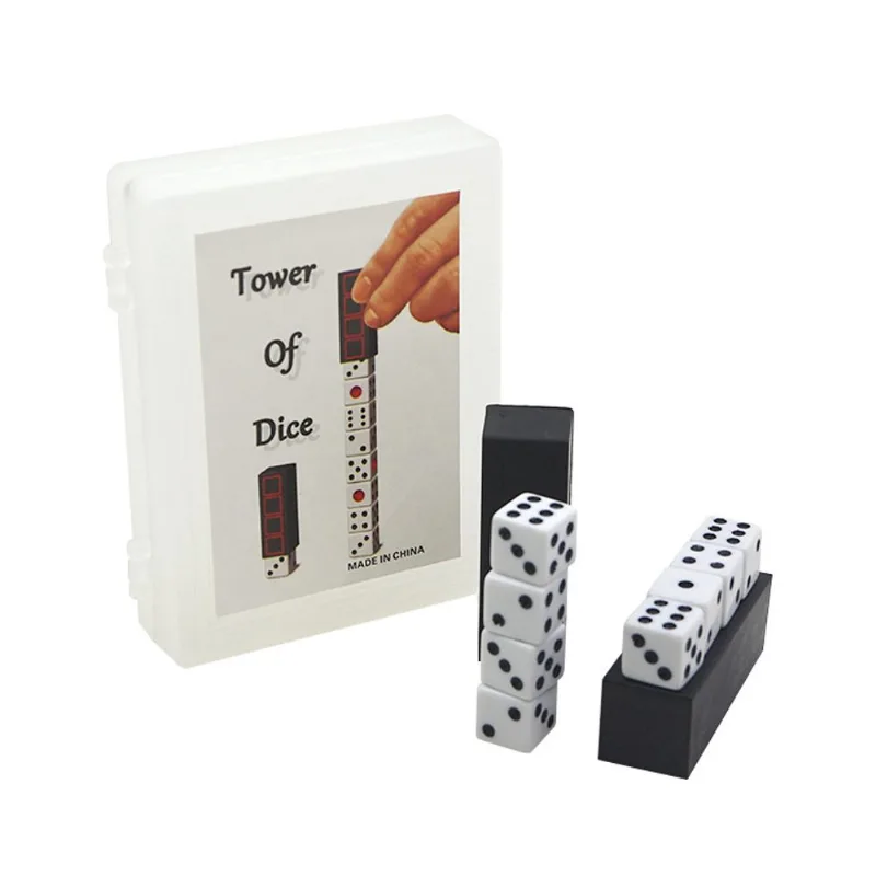 Ilusão De Close-up Em Pvc De Multiplicação De Dados Magic Trick Tower