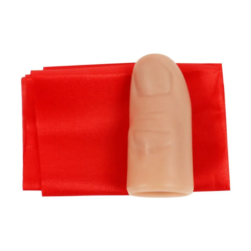 Silk Thumb Trick Vanishing Lenço Illusion 14x14cm