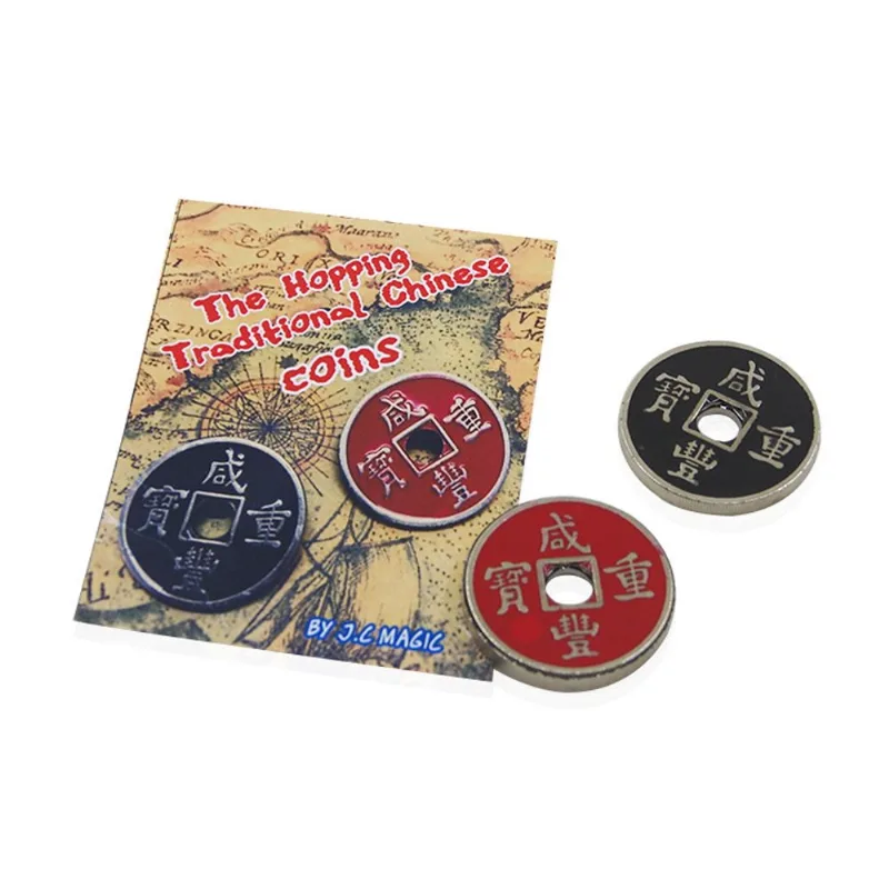 Conjunto De Moedas Mágicas Hopping Chinese Classic Metal Com Gravado