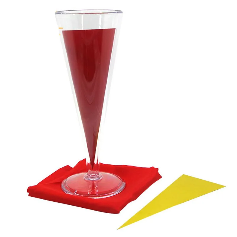 Copo De Coquetel Que Muda De Cor, Pvc Grande Com Lenço De Seda