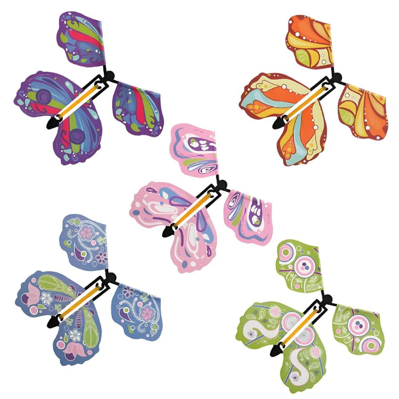 Brinquedo Flying Butterflies Magic Trick, Pacote Com 5 Unidades, Pvc, 14 X 11,5 Cm