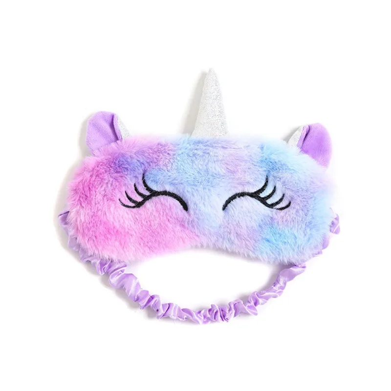 Máscara De Dormir Unicorn Plush Para Crianças E Adultos