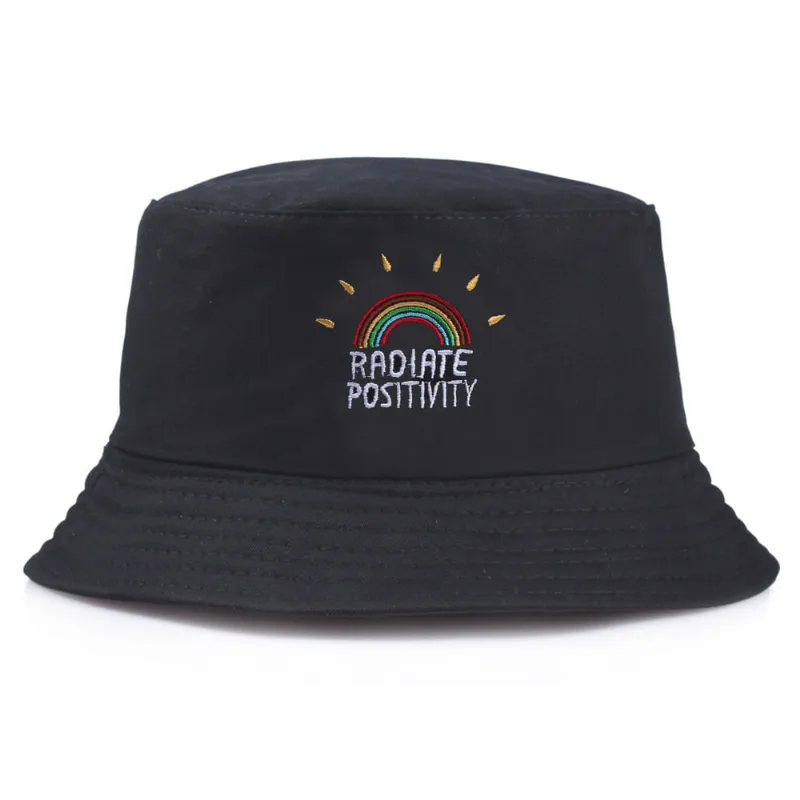 Bucket Hat Irradia Positividy's Anime Casual Beach Fishing
