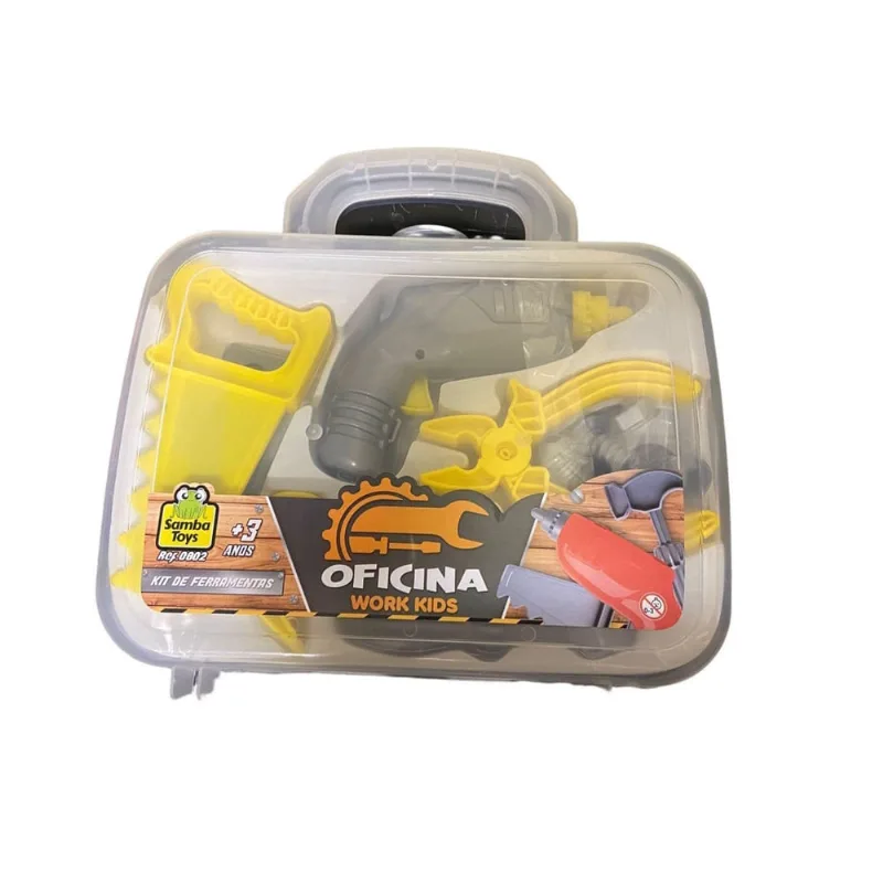 Brinquedo Maleta Kit Ferramentas Oficina 12 Peças Meninos