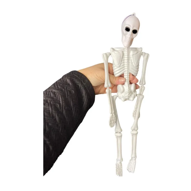Kit 10 Esqueletos Humano Articulado Plástico Decoração
