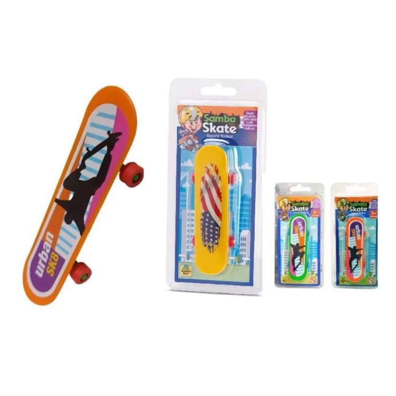 Brinquedo Skate De Dedo Sortido Samba Skate - 10 Un
