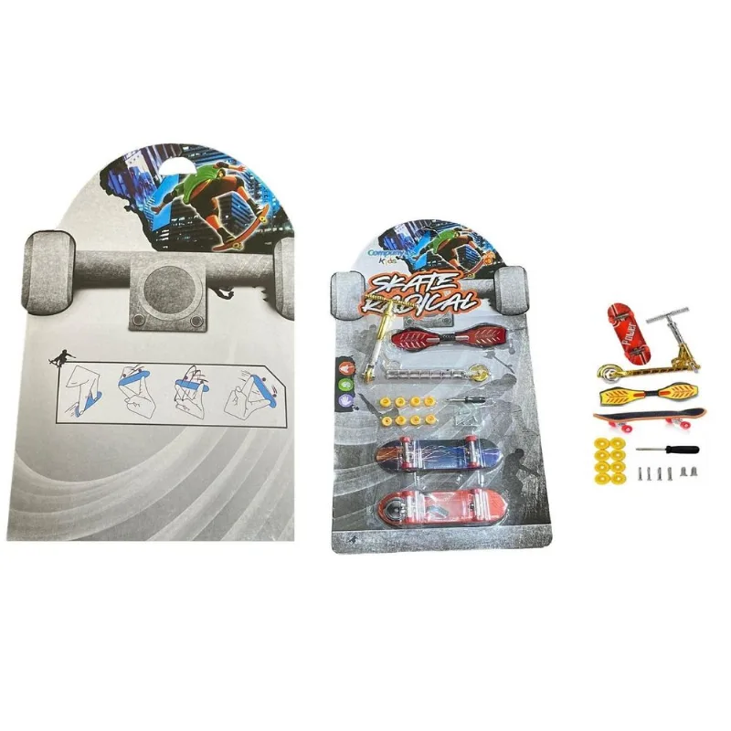 Kit 2 Mini Skate De Dedo Patinete Skateboard Brinquedo