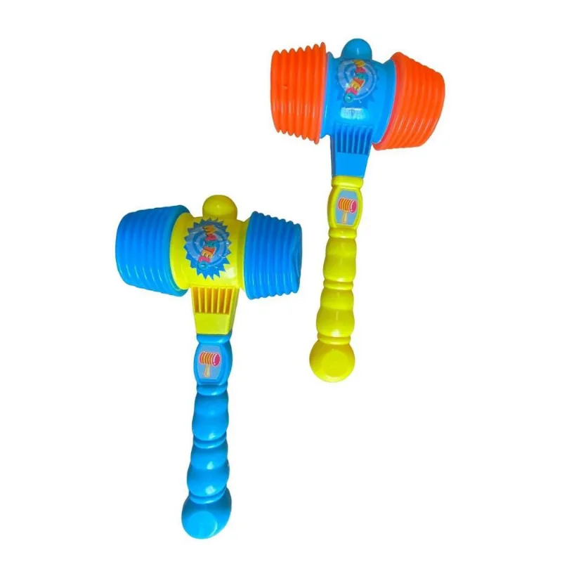Brinquedo Martelo Marreta De Plástico Com Som 35cm Sortido