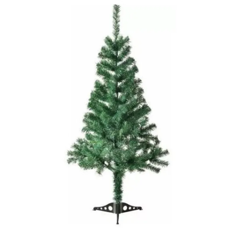 Árvore De Natal Pinheiro Verde Luxo 73 Galhos 90cm Decoração